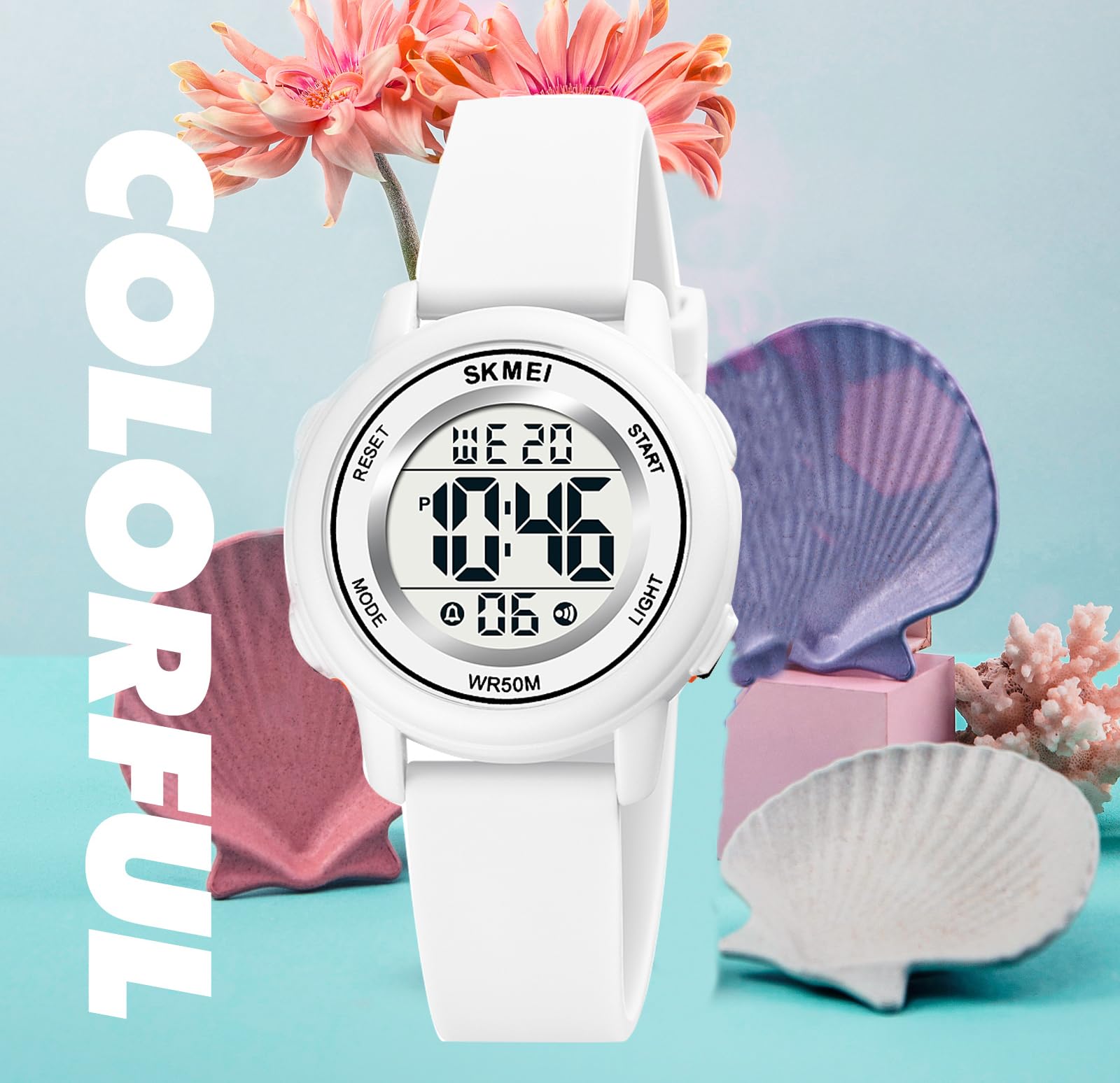 MASTOP Fashion LED Digital Sports Watch with Stopwatch, Calendar & 5Bar Waterproof - Multifunctional Wristwatch for Running, Swimming & Outdoor Activities