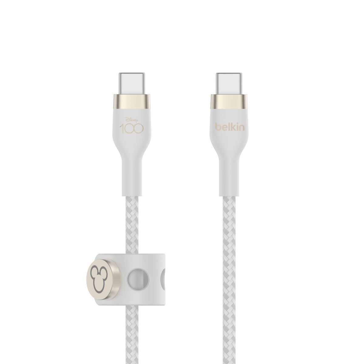 Belkin BoostCharge Pro Flex USB-C to USB-C Braided Cable 2m (6.6ft) - Fast Charging & Data Sync for iPhone 15, MacBook, iPad, Samsung Galaxy - Durable Nylon for Home, Office, Travel