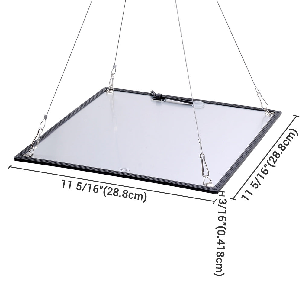 TheLAShop 225 LED Grow Light Panel - Ultra Thin Full Spectrum Plant Light with Blue & Red LEDs for Indoor Plants, Hydroponics, Greenhouses & Home Gardening
