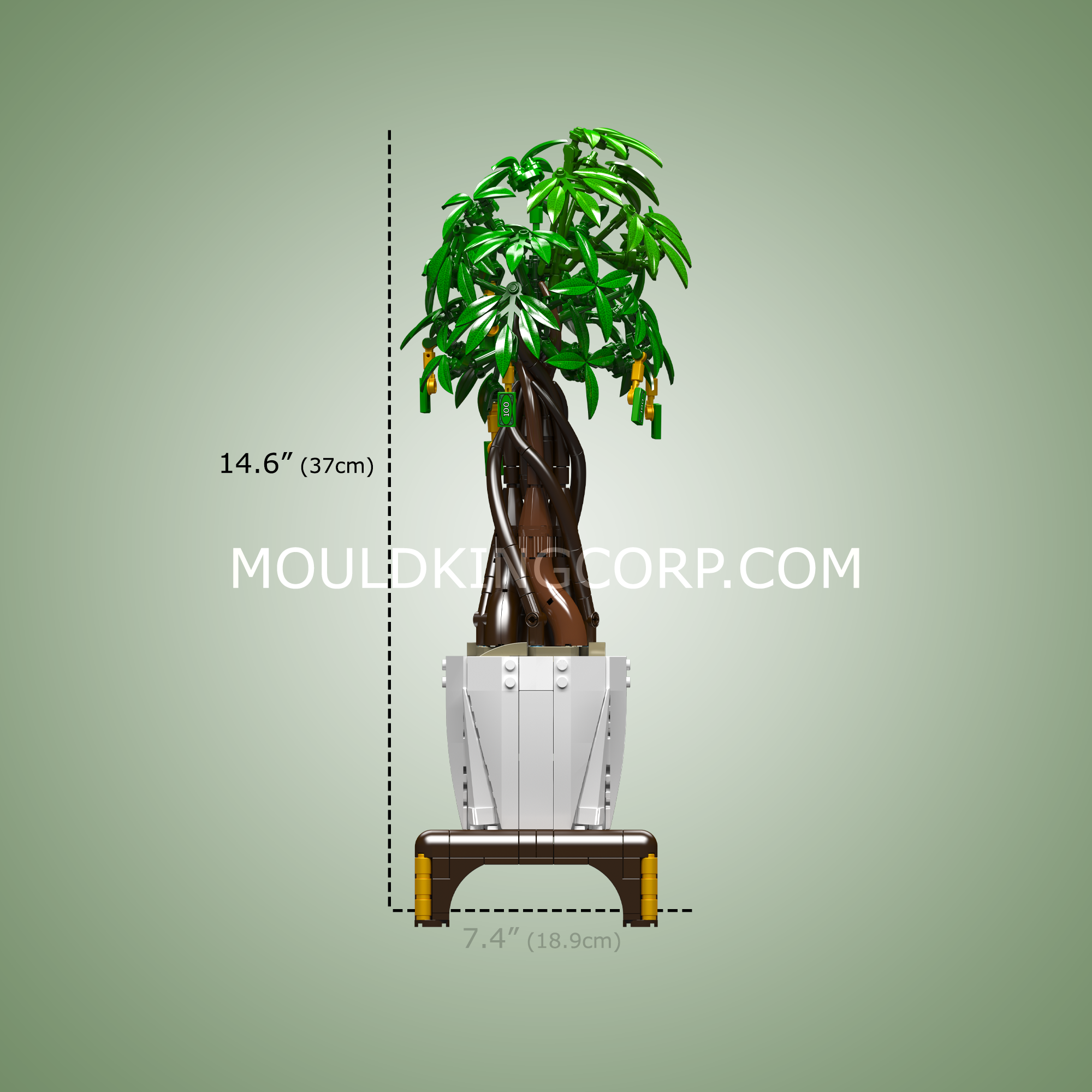 Mould King 10063 The Money Tree Building Blocks Set - 815 Pcs Creative DIY Model Kit for Adults & Teens | Perfect for Home Decor, Office Display & Stress Relief