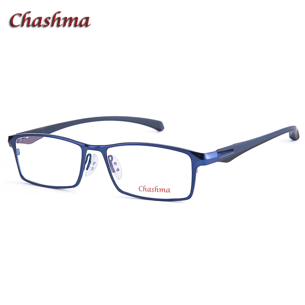 Unisex Square Titanium Alloy Eyeglasses with Full Rim - Lightweight & Durable Frame for Men & Women | Perfect for Reading, Working & Daily Wear