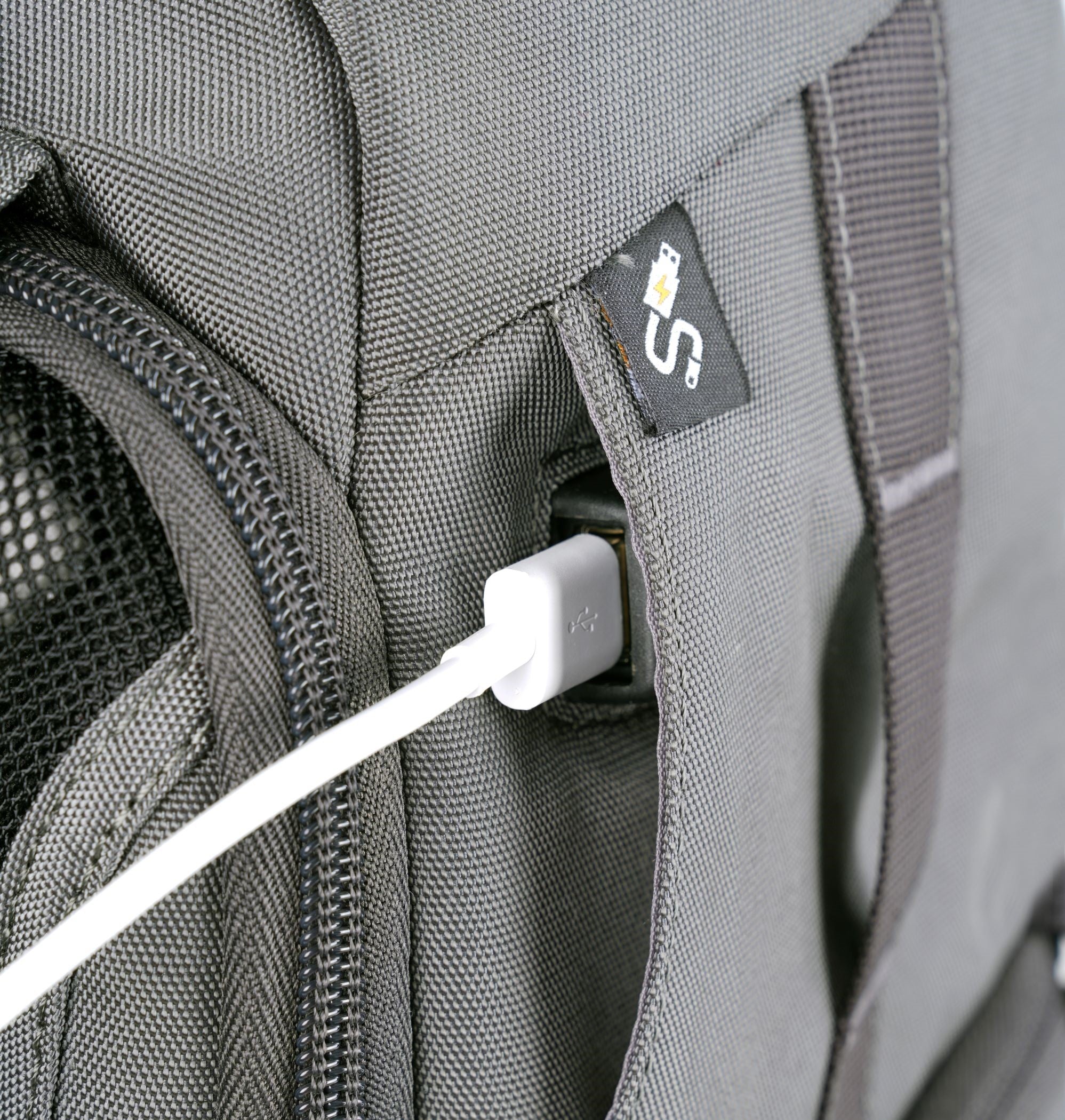 VEO Adaptor R48 Gray Camera Backpack with USB Charging Port & Rear Access - Waterproof DSLR Bag for Photographers, Travel & Outdoor Adventures