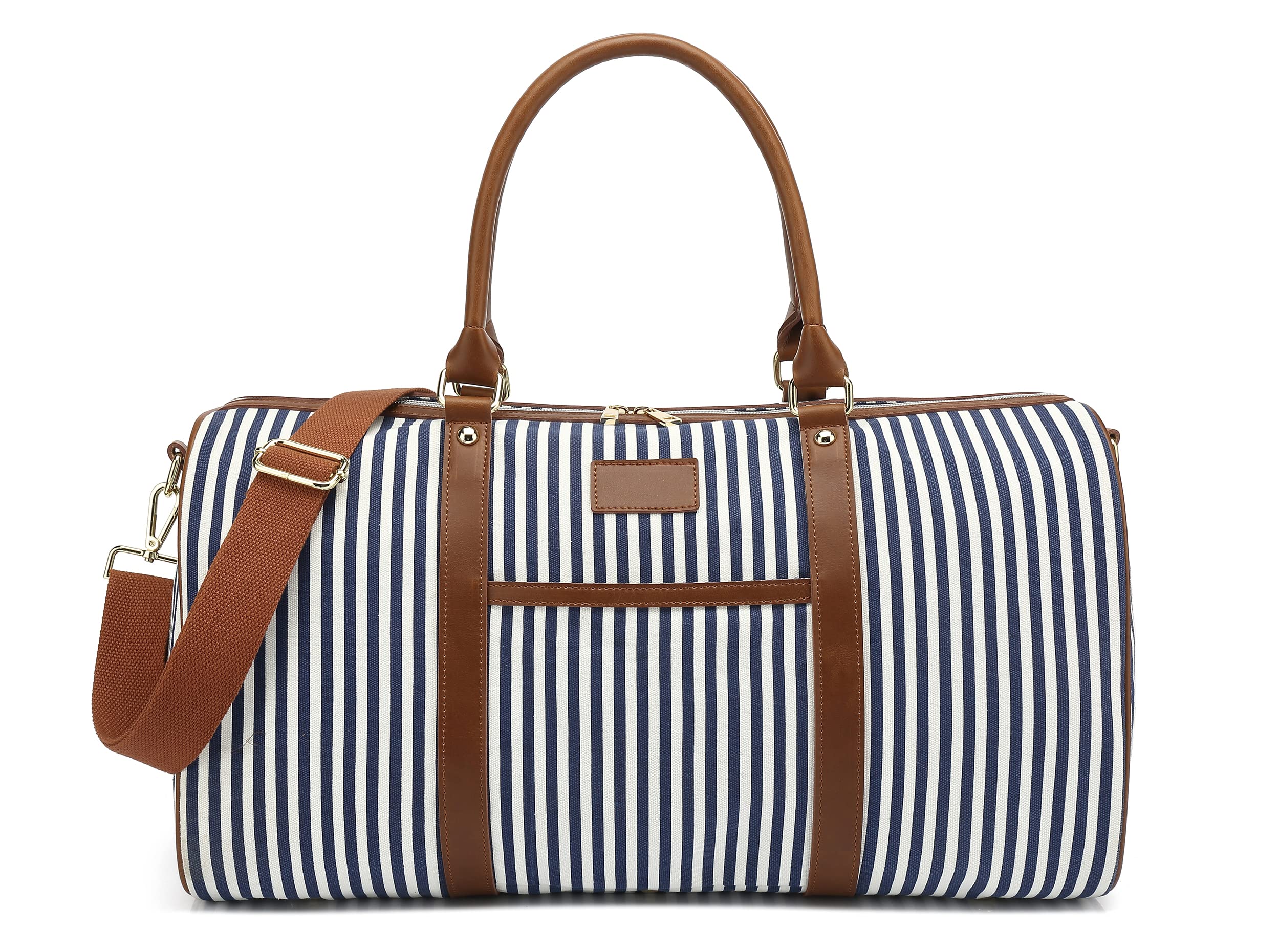 Ownow Large Canvas Weekender Duffle Bag - Overnight Travel Carry On Tote with Wet Pocket, Shoulder Bag & Handbag for Women & Men | Perfect for Gym, Weekend Getaways & Business Trips