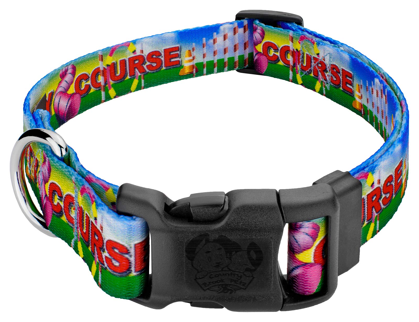 Premium Dog Collar for Large Dogs - USA Made Leather Pet Collar with Adjustable Buckle - Country Brook Design Dog's Life Collection - Perfect for Daily Walks, Training & Outdoor Adventures