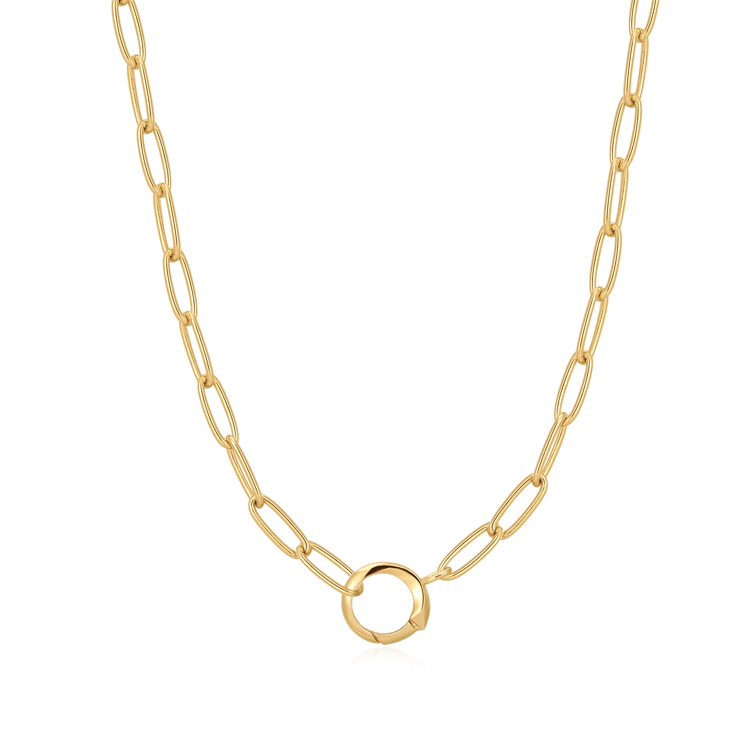 14K Gold Link Charm Chain Connector Necklace for Women - Dainty Layering Jewelry for Everyday Wear & Special Occasions