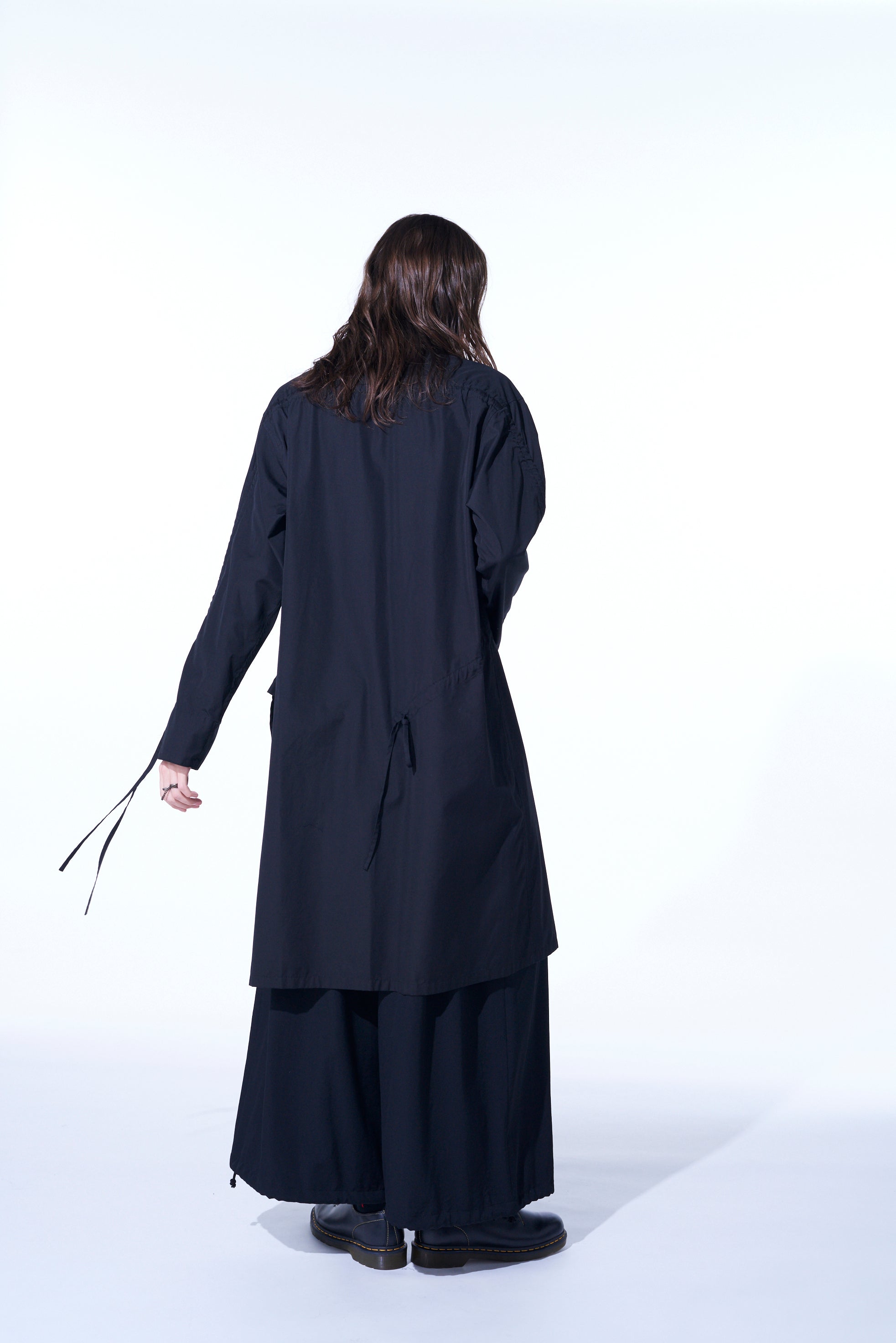 Oversized Cotton Broadcloth Long Shirt with Gathered Strings - Comfortable Loose Fit Casual Top for Women | Perfect for Layering, Beach Cover-Up & Everyday Wear
