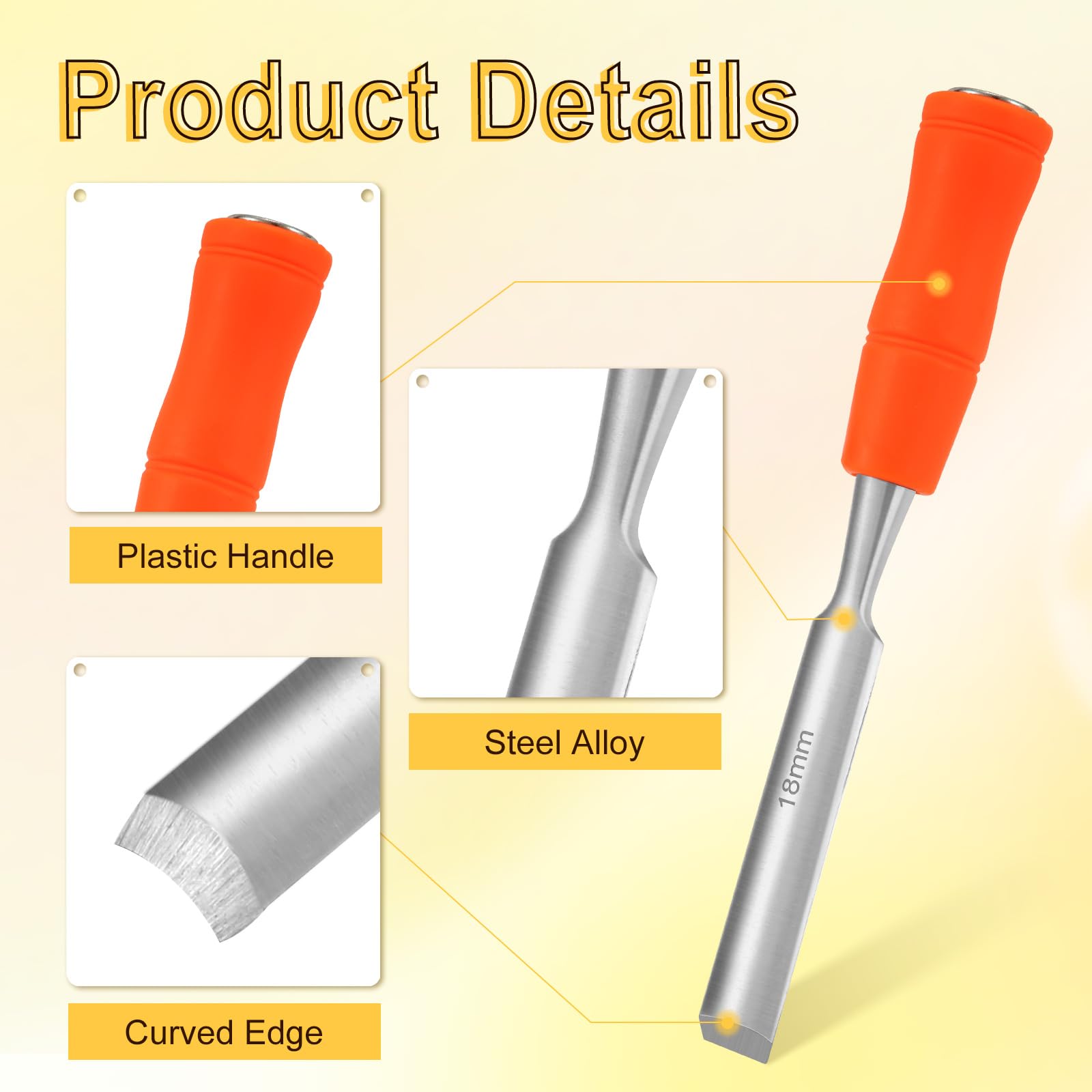 7.87 Inch Steel Alloy Golf Grip Tape Remover Tool - Efficient Golf Handle Grip Stripper for Easy Cleaning and Repairing, Perfect Golf Gift Kit for Men (Orange) - Ideal for Home Practice and Club Maintenance