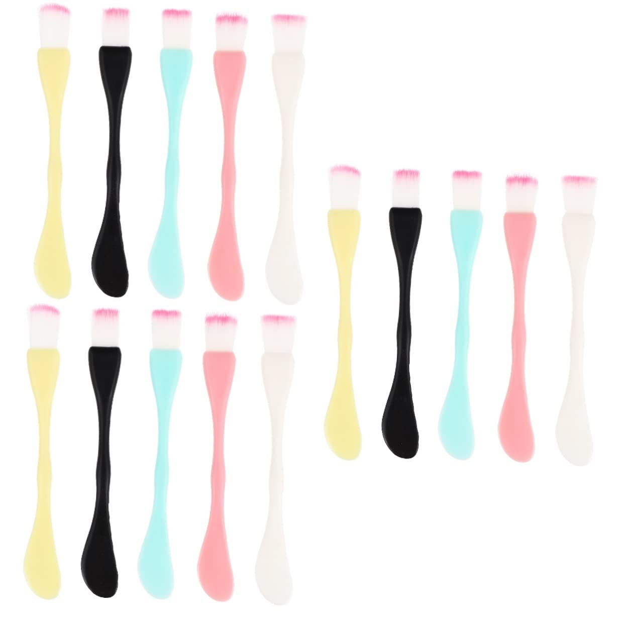 45 Pcs Reusable Double Head Silicone Face Scrubber Brush - Exfoliating Body & Facial Cleansing Tool for DIY Skincare, Makeup Removal & Spa Treatments