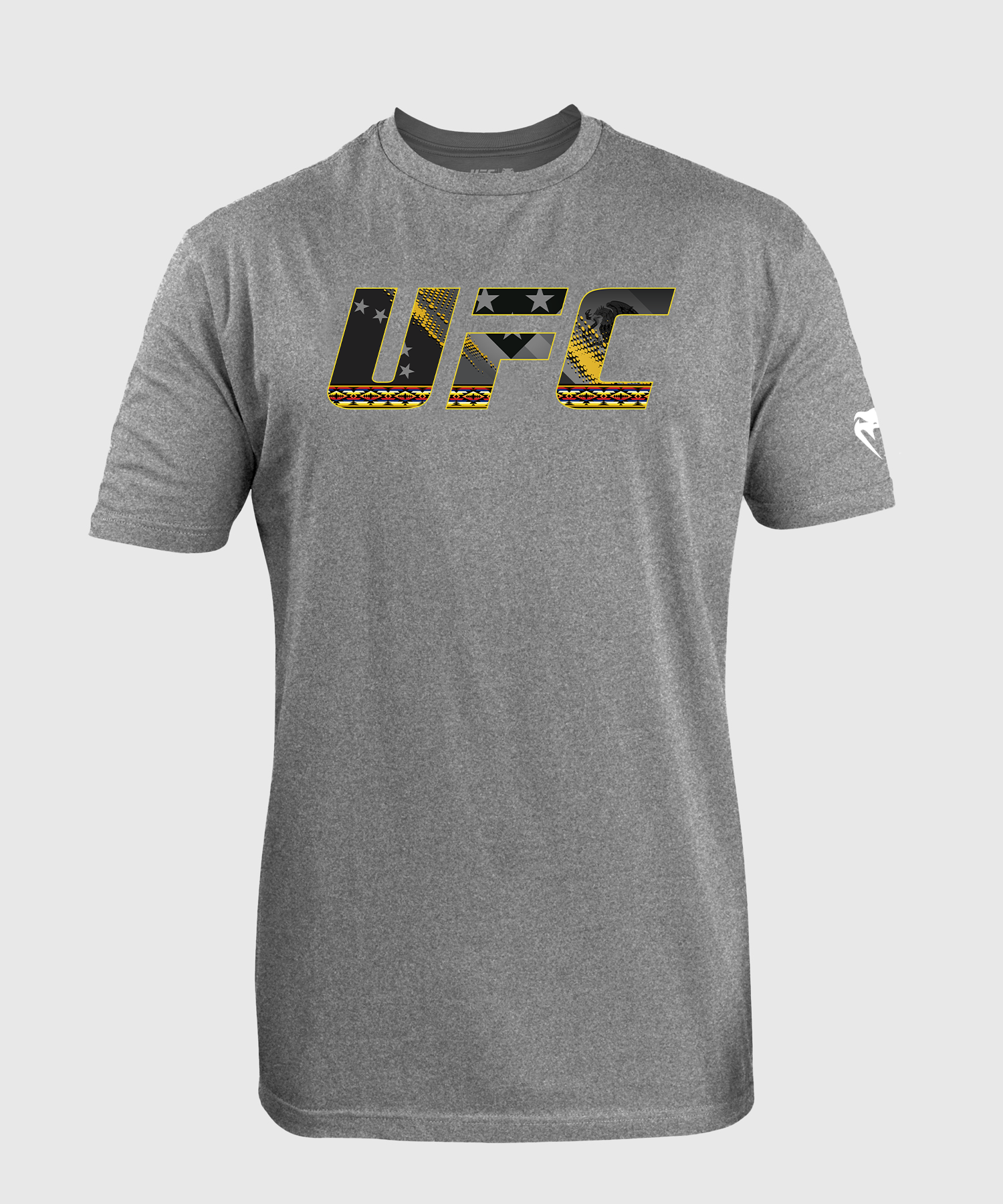 Men's UFC Unrivaled by Venum Heather Grey Julianna Peña T-Shirt - Official MMA Fighter Tee for Training & Casual Wear
