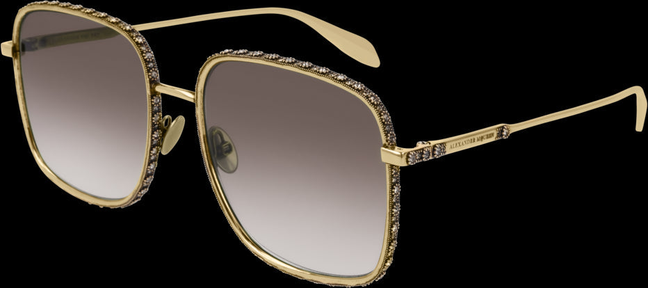 Alexander McQueen AM0180S Sunglasses - Luxury Designer Shades for Men & Women - UV Protection & Fashion Statement - Perfect for Travel, Beach & Outdoor Activities