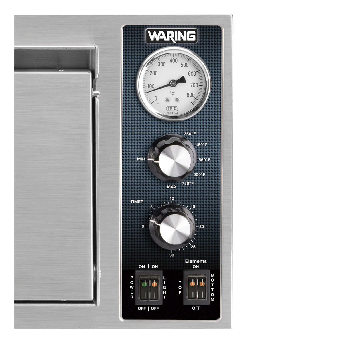 Waring Single Deck Countertop Electric Pizza Oven - 120V Commercial Pizza Maker for Restaurants, Pizzerias & Home Use - Perfect for Baking, Reheating & Cooking Frozen Pizzas