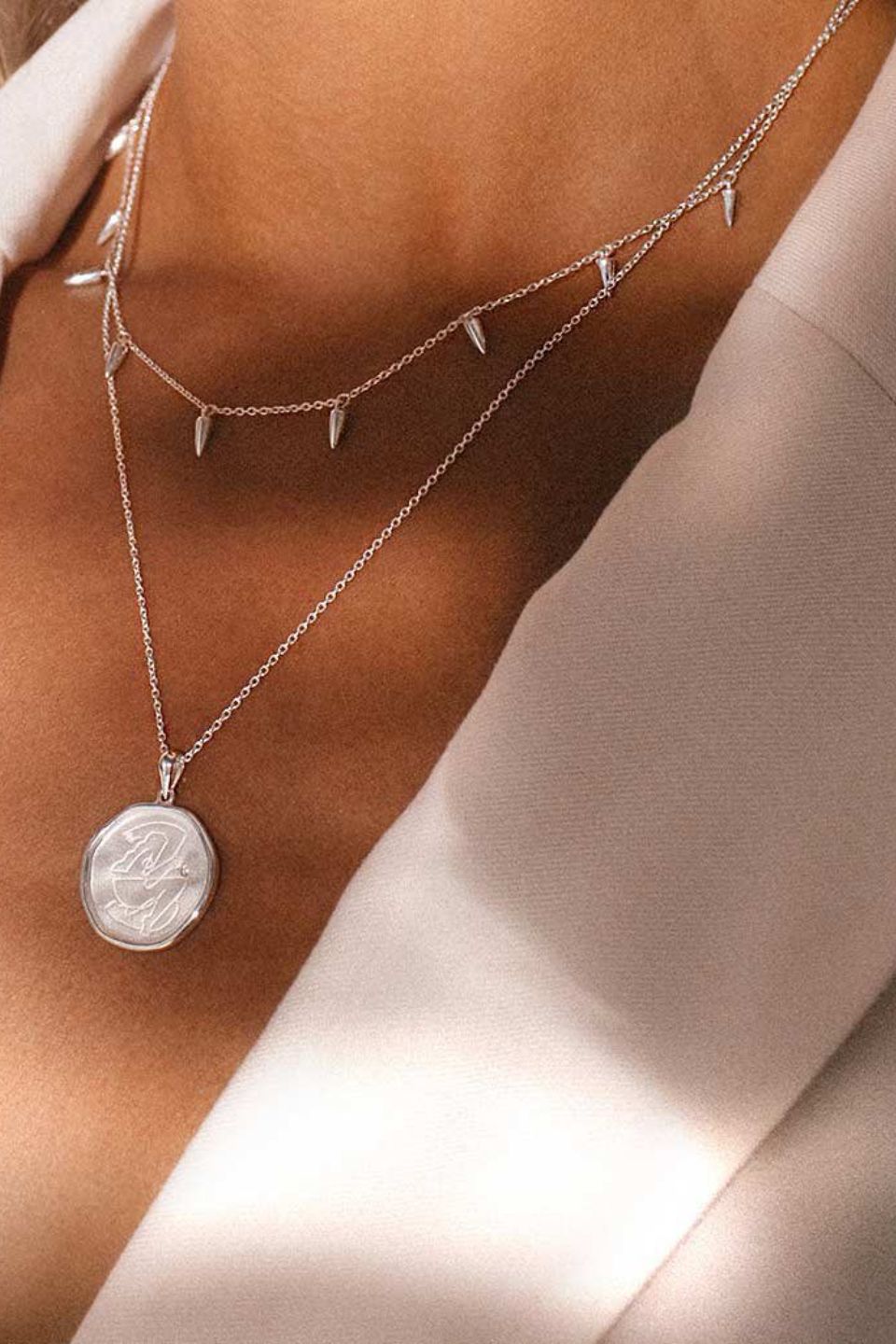 Sterling Silver Dagger Choker Necklace for Women - Gothic Punk Jewelry for Everyday Wear, Parties & Special Occasions