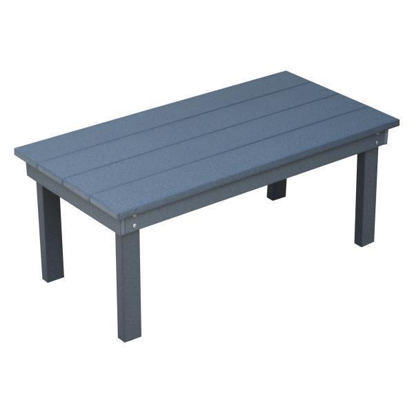 A & L Furniture Poly Hampton Coffee Table - Modern Living Room Centerpiece for Home Decor & Entertainment