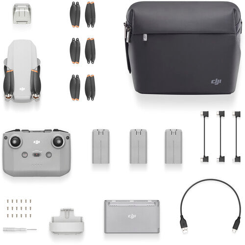 DJI Mini 2 SE Fly More Combo - Lightweight Foldable Drone with 4K Camera, 31 Min Flight Time, 10km HD Video Transmission - Perfect for Aerial Photography, Travel Vlogging & Outdoor Adventures