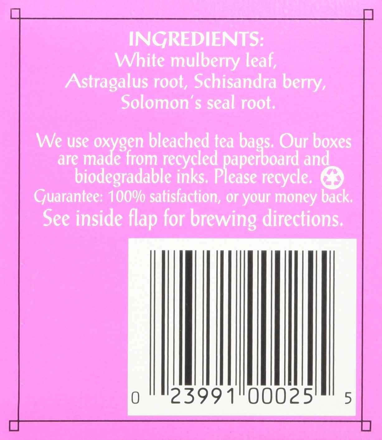 Triple Leaf Tea Bags - Organic Mulberry Leaf Herbal Tea - 20 Count - Supports Healthy Blood Sugar & Relaxation - Perfect for Afternoon Tea or Evening Relaxation