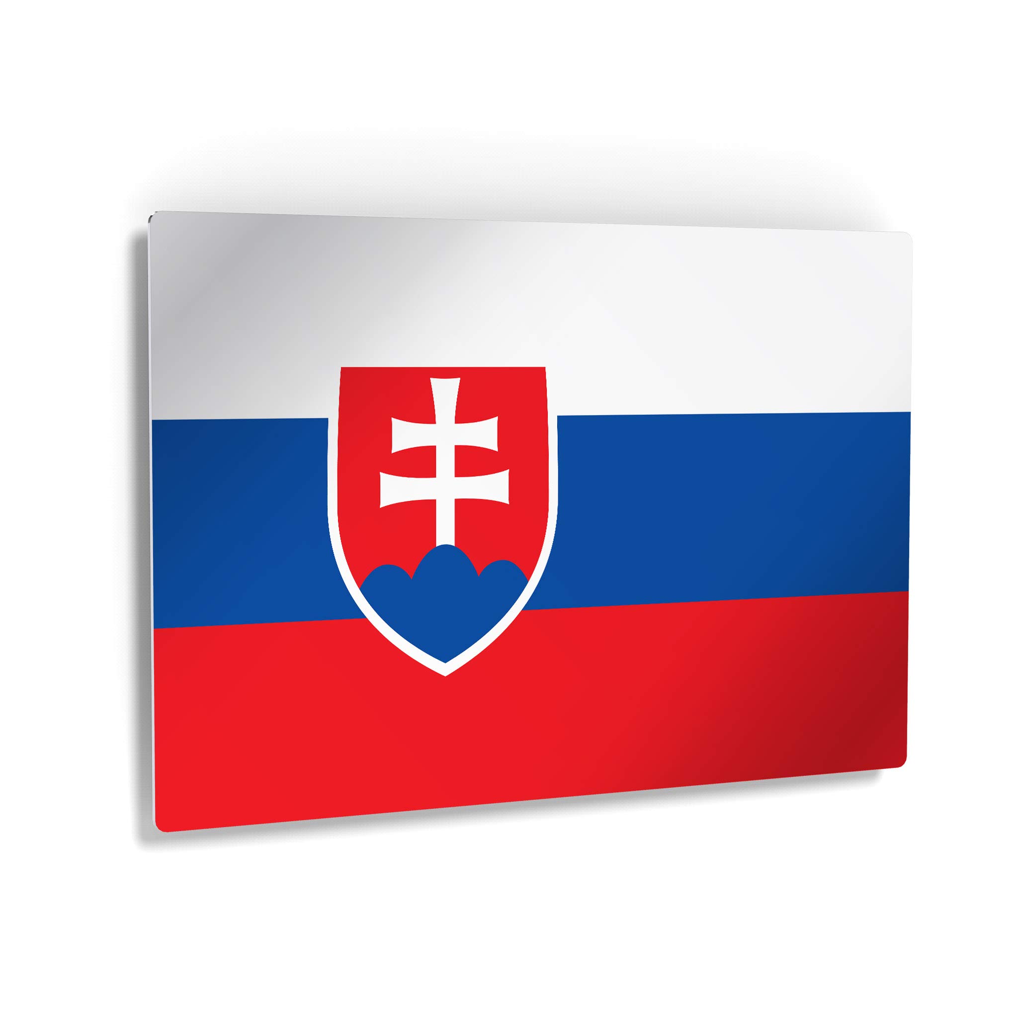 Slovakia Flag Metal Wall Art Print - 30x40 Inches, Ready to Hang, Made in USA | Modern Home & Office Decor for Living Room, Dorm, Bedroom, Kitchen, Man Cave, Sports Club & Bar | Patriotic Gift Idea for Slovak Heritage & Sports Fans