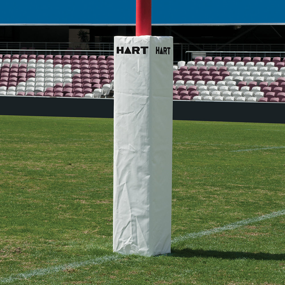 HART Square Rugby Post Pads - 35cm (Set of 4) - High Density Foam Protection for Rugby Goal Posts - Perfect for Training & Match Safety