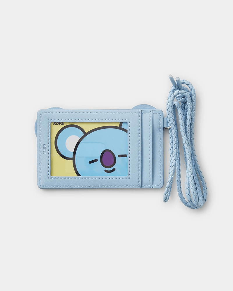 BT21 KOYA Cute Character Phone Card Holder - Slim Wallet for Credit Cards, ID & Cash - Perfect for Travel, Shopping & Daily Use