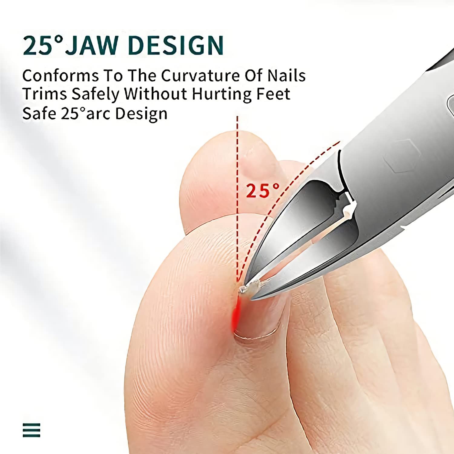 5Pcs Professional Ingrown Toenail Treatment Kit - Stainless Steel Toenail Clippers & Trimmer Set for Pain Relief & Nail Care - Perfect for Home Pedicure, Podiatrist Use & Foot Health Maintenance