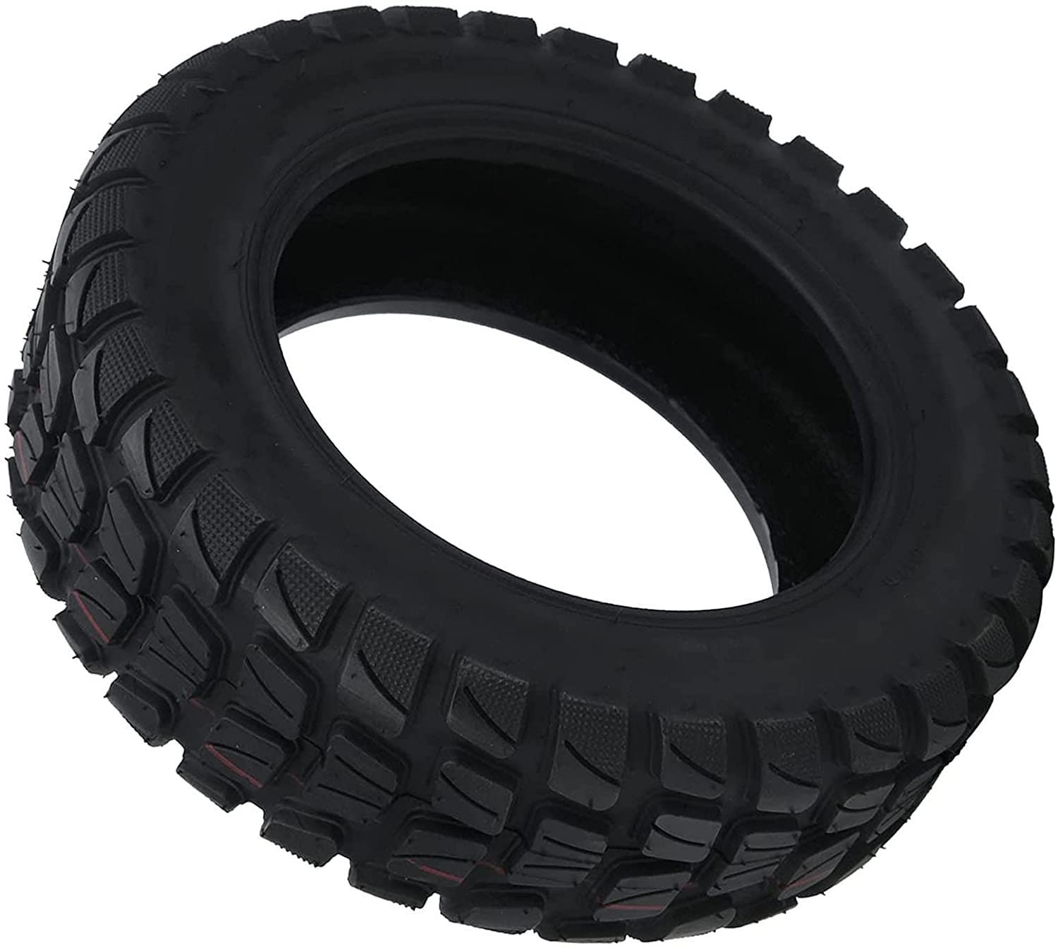 90/65-6.5 11 Inch Tubeless Vacuum Rubber Tire - Thickened Wear-Resistant Electric Scooter Replacement Tire for Commuting & Off-Road Riding