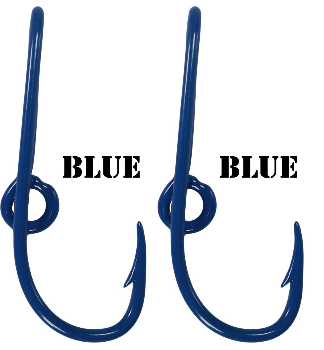 Eagle Claw Hat Fish Hook Set - 2 Pack Blue Fishing Cap Clips | Secure Your Hat While Fishing, Boating & Outdoor Activities