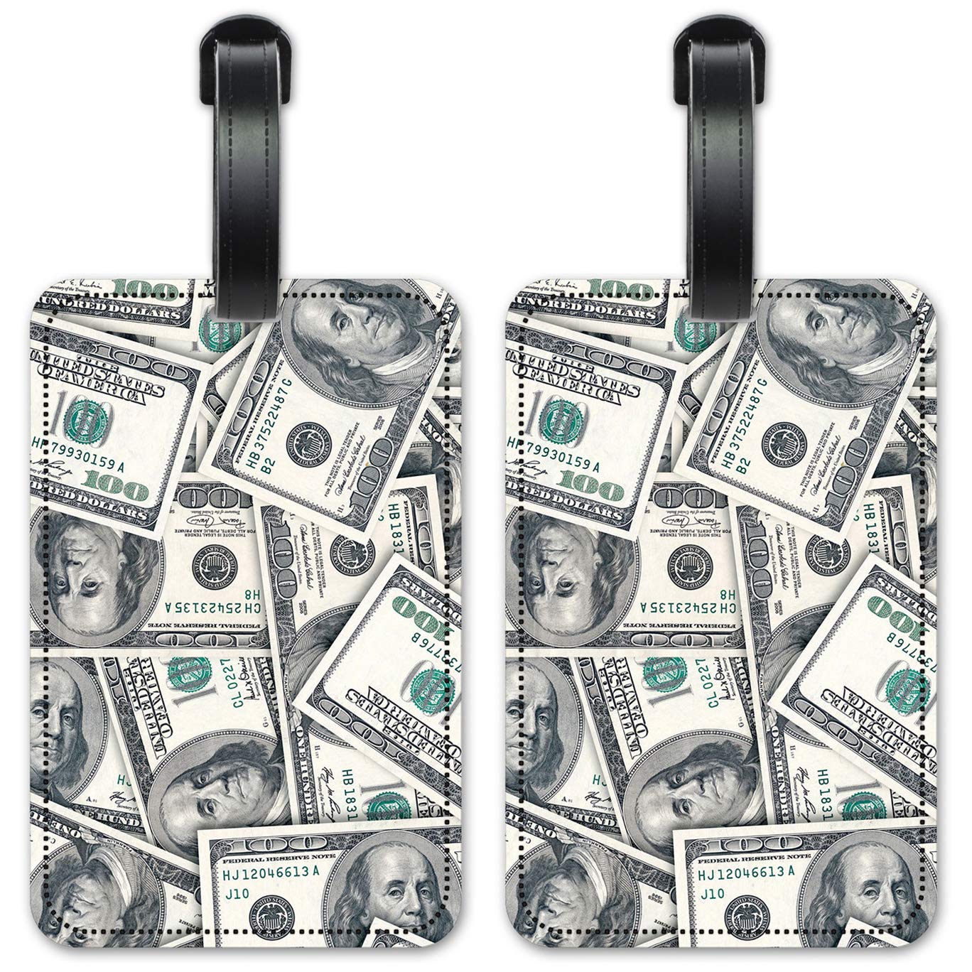 Premium Luggage ID Tags for Suitcases - Set of 2 Durable Travel Bag Tags with Personal Identification Cards - Perfect for Airports, Business Trips & Family Vacations