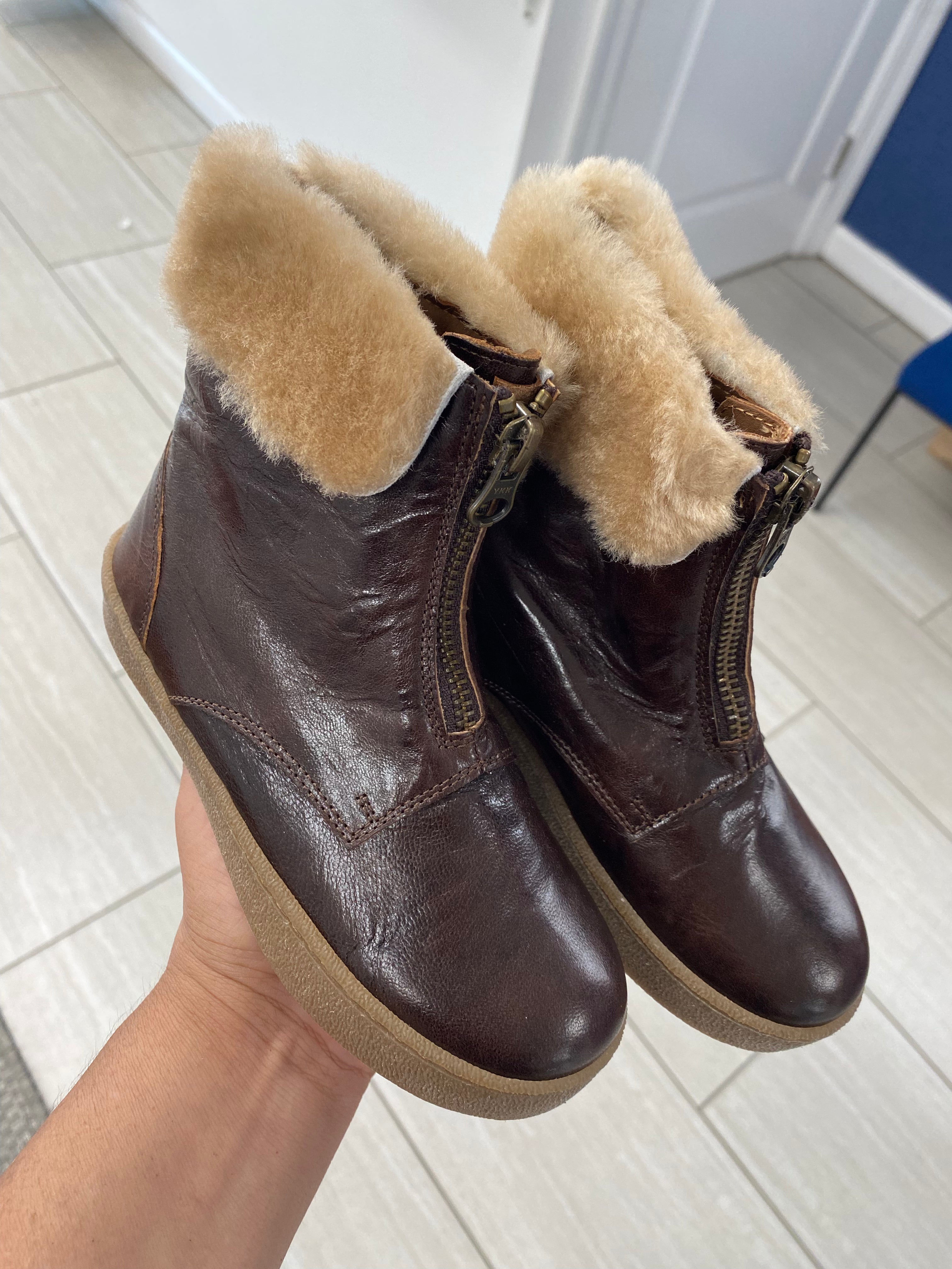 Pepe Chocolate Fur Bootie - Cozy Winter Boots for Women, Soft Faux Fur Lined, Slip Resistant Soles | Perfect for Snow, Cold Weather & Indoor Comfort