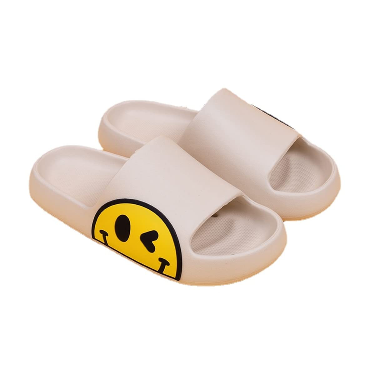 Comfortable Anti-Slip Open Toe Slides for Women & Men - Soft Lightweight Summer Slippers with Thick Sole for Indoor/Outdoor Wear - Perfect for Home, Beach, Poolside & Casual Outings