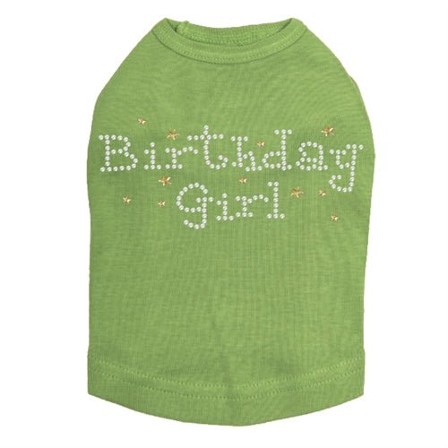 Sparkly Rhinestone Dog Tank Top for Birthday Girl - Cute & Stylish Pet Apparel in Multiple Colors | Perfect for Birthday Parties & Special Occasions