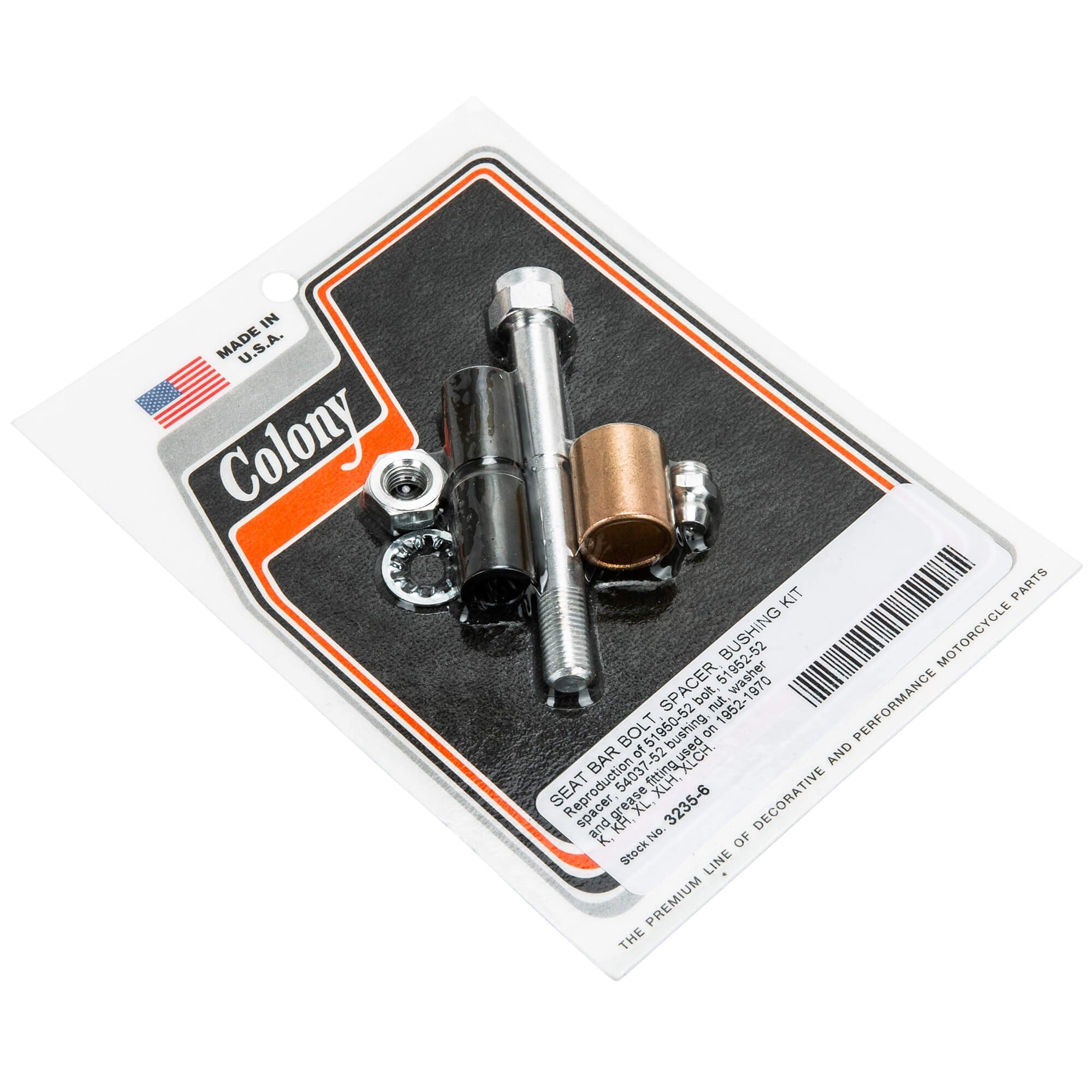 1952-1970 Harley Davidson K/KH/XL/XLH/XLCH 6-Seat Bar Bolt Spacer Kit #3235 - Perfect for Motorcycle Customization & Restoration Projects