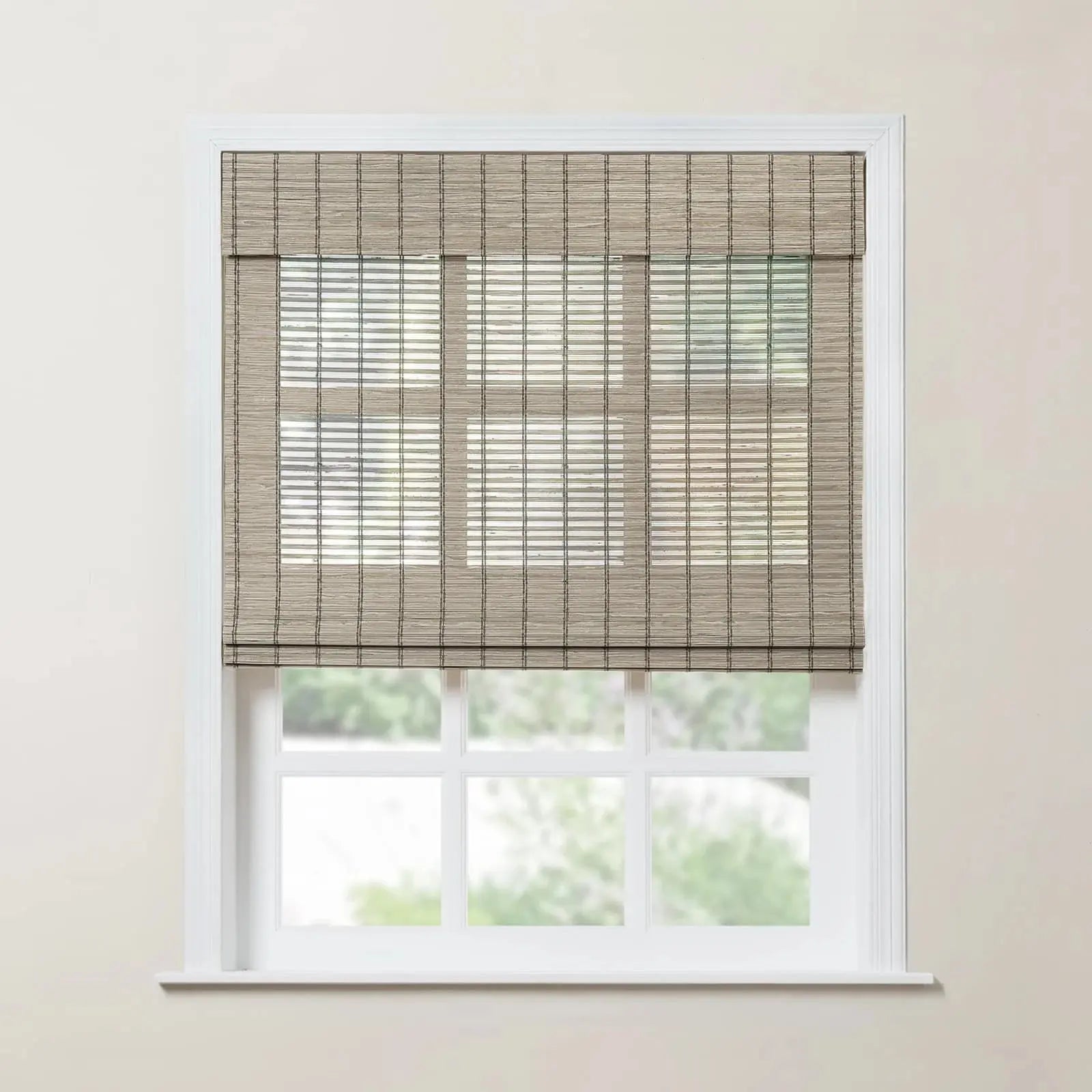 Rae Natural Bamboo Woven Shades Series S - Eco-Friendly Window Blinds for Home & Office - Perfect for Living Room, Bedroom, and Patio Privacy