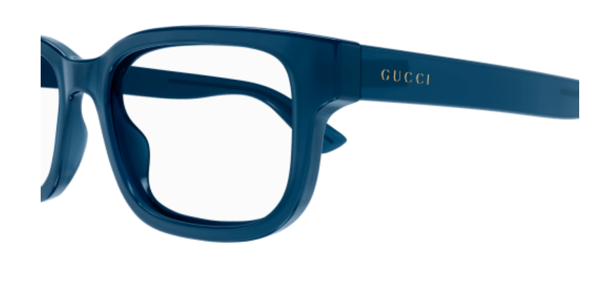 Gucci GG1584O 003 Blue Rectangular Men's Eyeglasses - Premium Designer Sunglasses for Men | UV Protection & Stylish Frame | Perfect for Driving, Outdoor Activities & Fashion Accessories