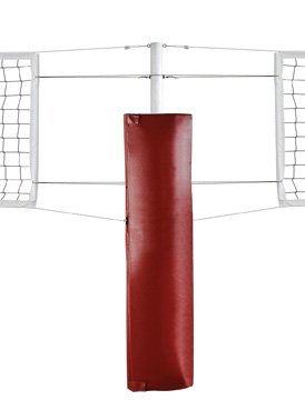 First Team FT5010CP Foam-Vinyl Volleyball Center Post Pad - Scarlet Red, High Density Protective Padding for Volleyball Court Safety | Perfect for Indoor & Outdoor Volleyball Games, Gymnasiums, and Sports Training Facilities
