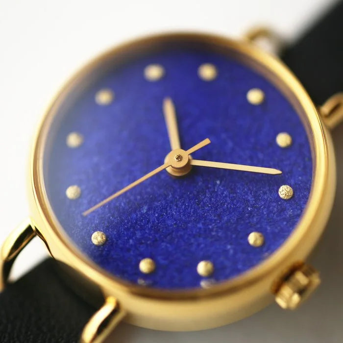 Elegant Azurite Blue Women's Wristwatch - Japanese Handcrafted Quartz Watch for Women | Perfect for Office, Date Night & Special Occasions