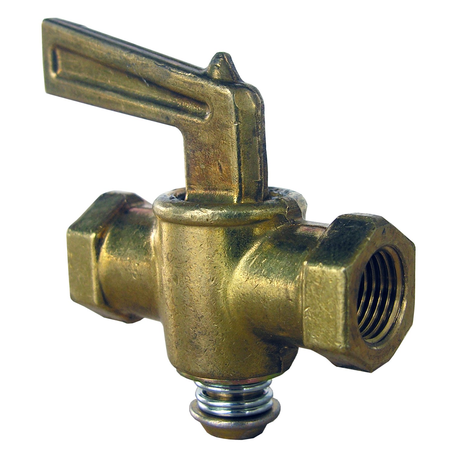 LASCO 17-2801 1/8-Inch Female Pipe Thread Lever Handle Brass Shutoff Valve - Perfect for Plumbing, HVAC, and Water Supply Systems