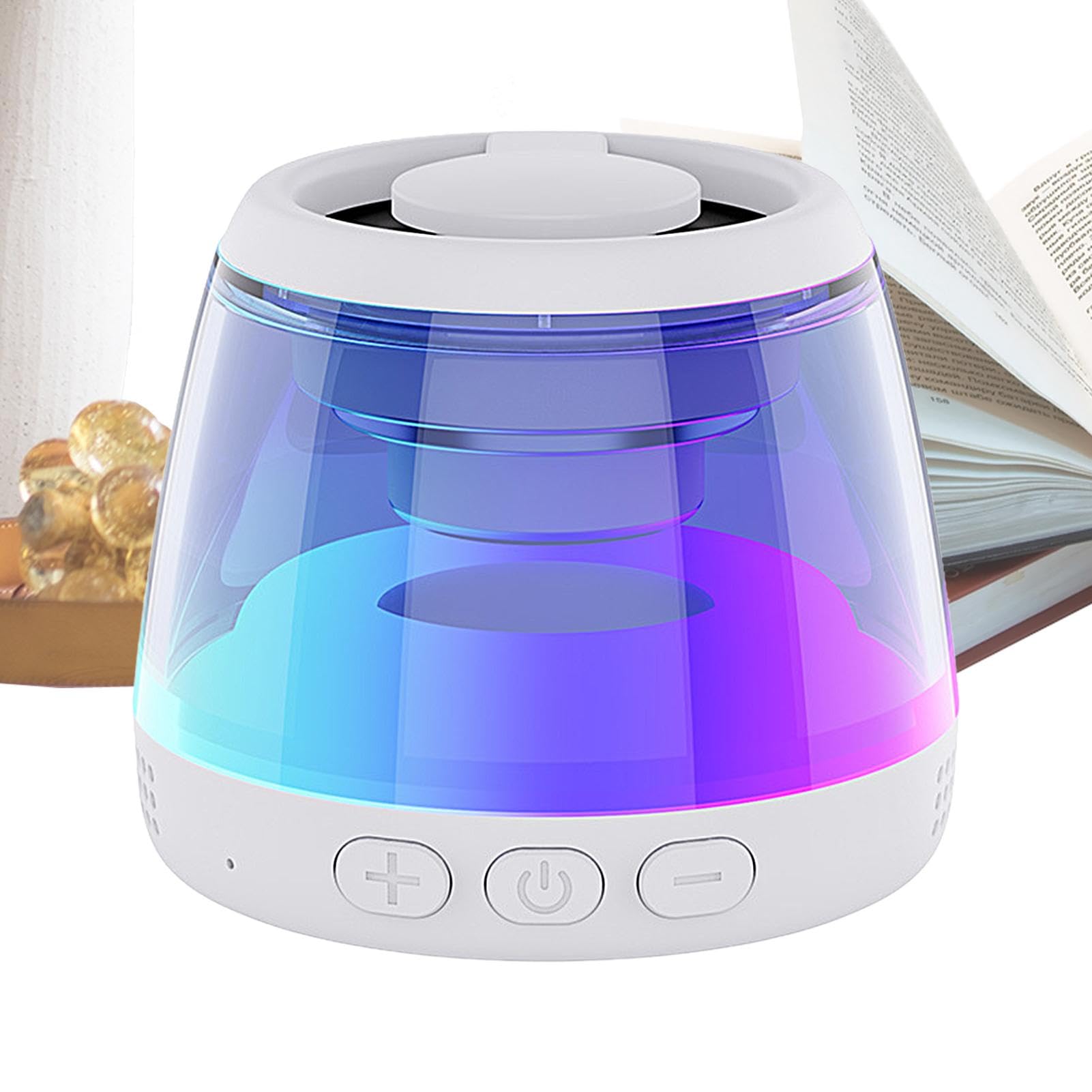 Portable Golf Bluetooth Speaker with Dynamic LED Lights & Magnetic Phone Stand - IPX5 Waterproof, Loud Sound Wireless Speaker for Kids, Outdoor, Kayaking, Party, Beach, and Camping Use