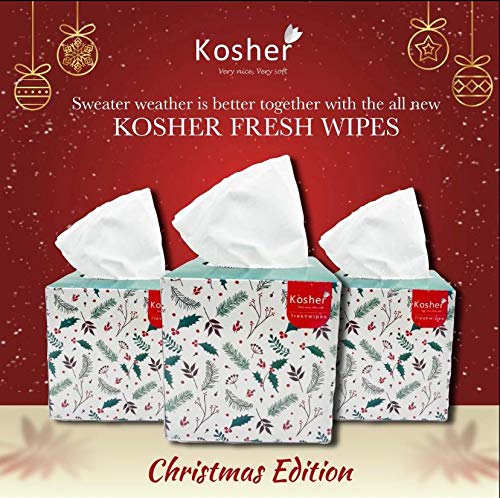Premium Kosher White Cube Face Tissue Box - 2-Ply, 80 Pulls per Box (Pack of 8, 640 Total) - Soft Facial Tissues for Home, Office & Car Use