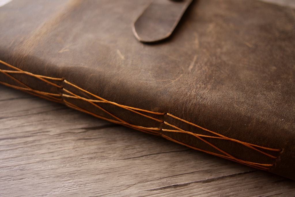 Handcrafted Embossed Leather Wedding Guest Book - Rustic Vintage Design for Bridal Shower, Anniversary & Special Events - Perfect for Wedding Reception & Keepsake Signing