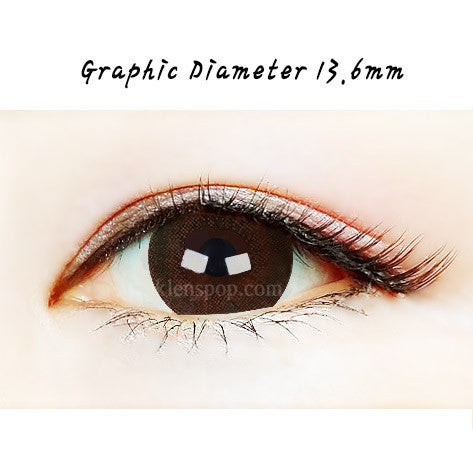 Extra Large Brown Colored Contact Lenses (2-Pack) | 6 Month Wear | Perfect for Cosplay, Halloween & Costume Parties