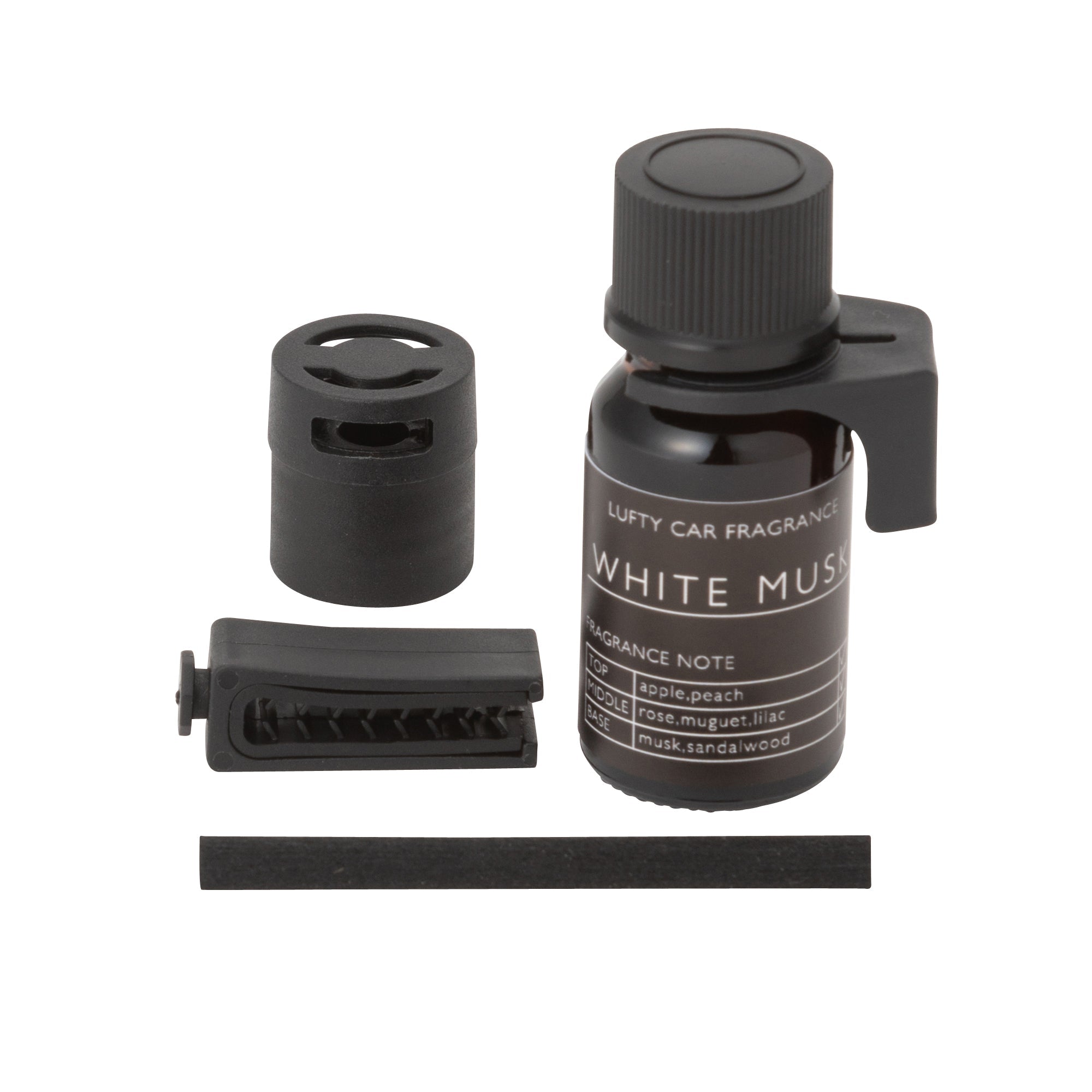Premium Lufty Car Air Freshener Black - Long-Lasting Scent for Cars, Trucks & SUVs | Ideal for Daily Commute, Road Trips & Office Travel