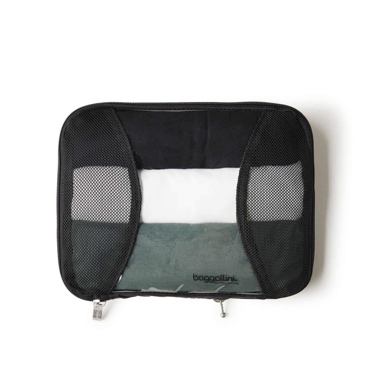 Baggallini Medium Compression Cube - Travel Organizer for Luggage, Suitcase & Backpack - Perfect for Packing Clothes, Accessories & Toiletries on Trips