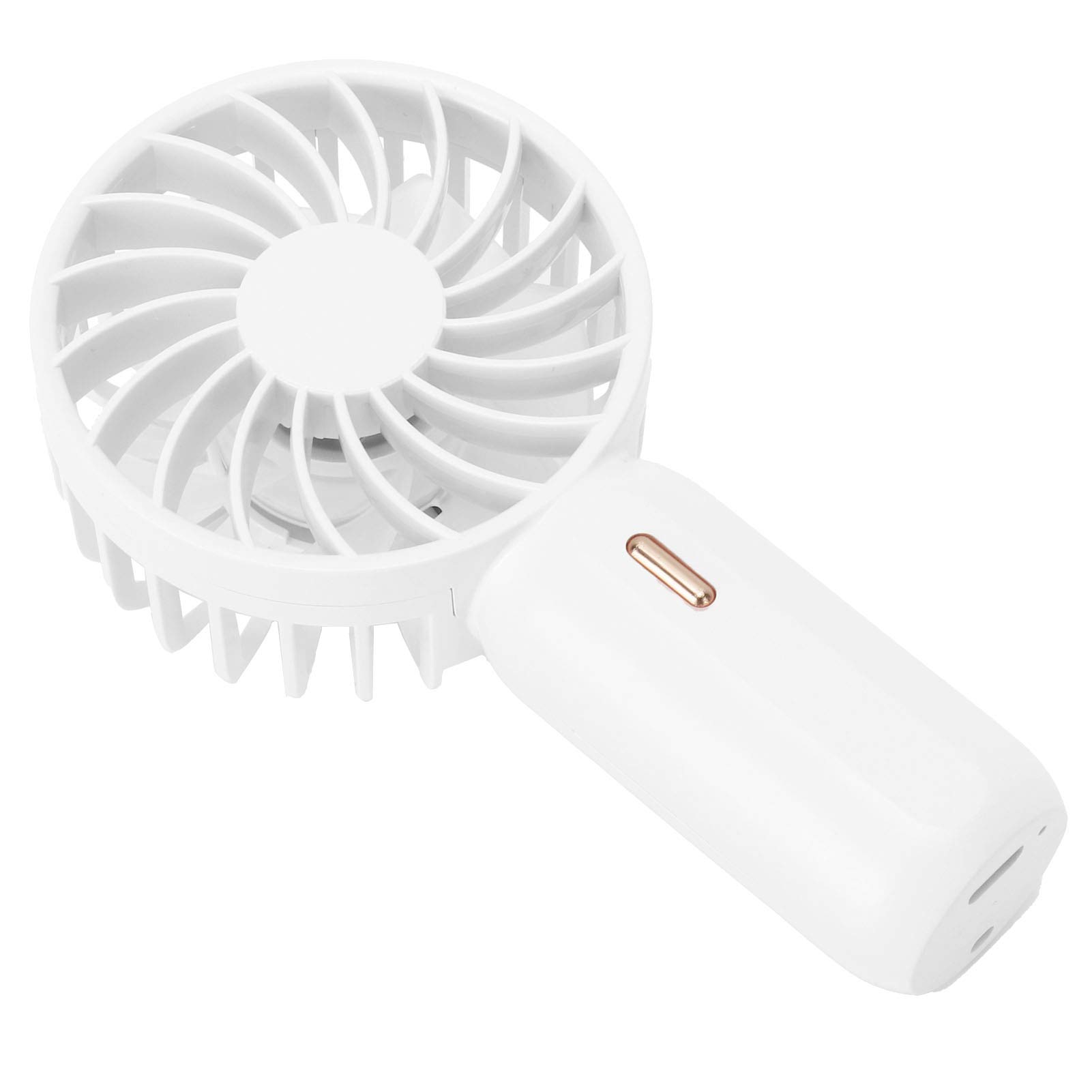 Tgoon Portable Handheld Fan - USB Rechargeable Mini Fan with 5800 RPM High-Speed Motor for Hot Weather - Perfect for Outdoor, Travel, Office & Home Use (White)