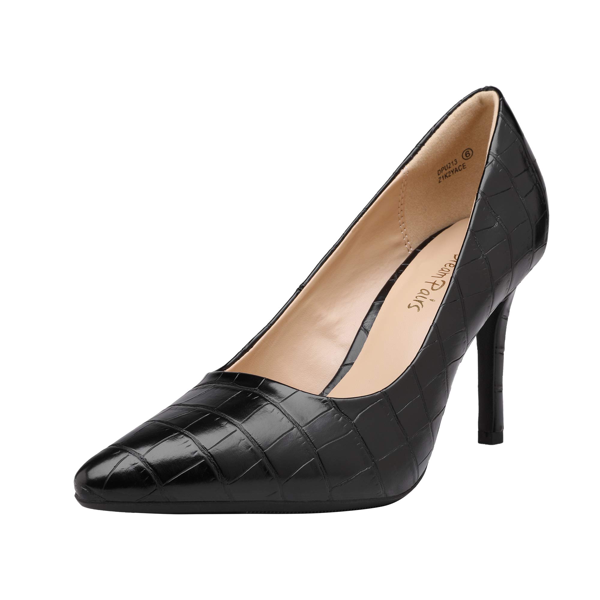 DREAM PAIRS Women's High Heel Stiletto Pumps - Pointed Toe Dress Shoes for Party, Wedding & Evening Events - Comfortable & Stylish Women's Fashion Heels