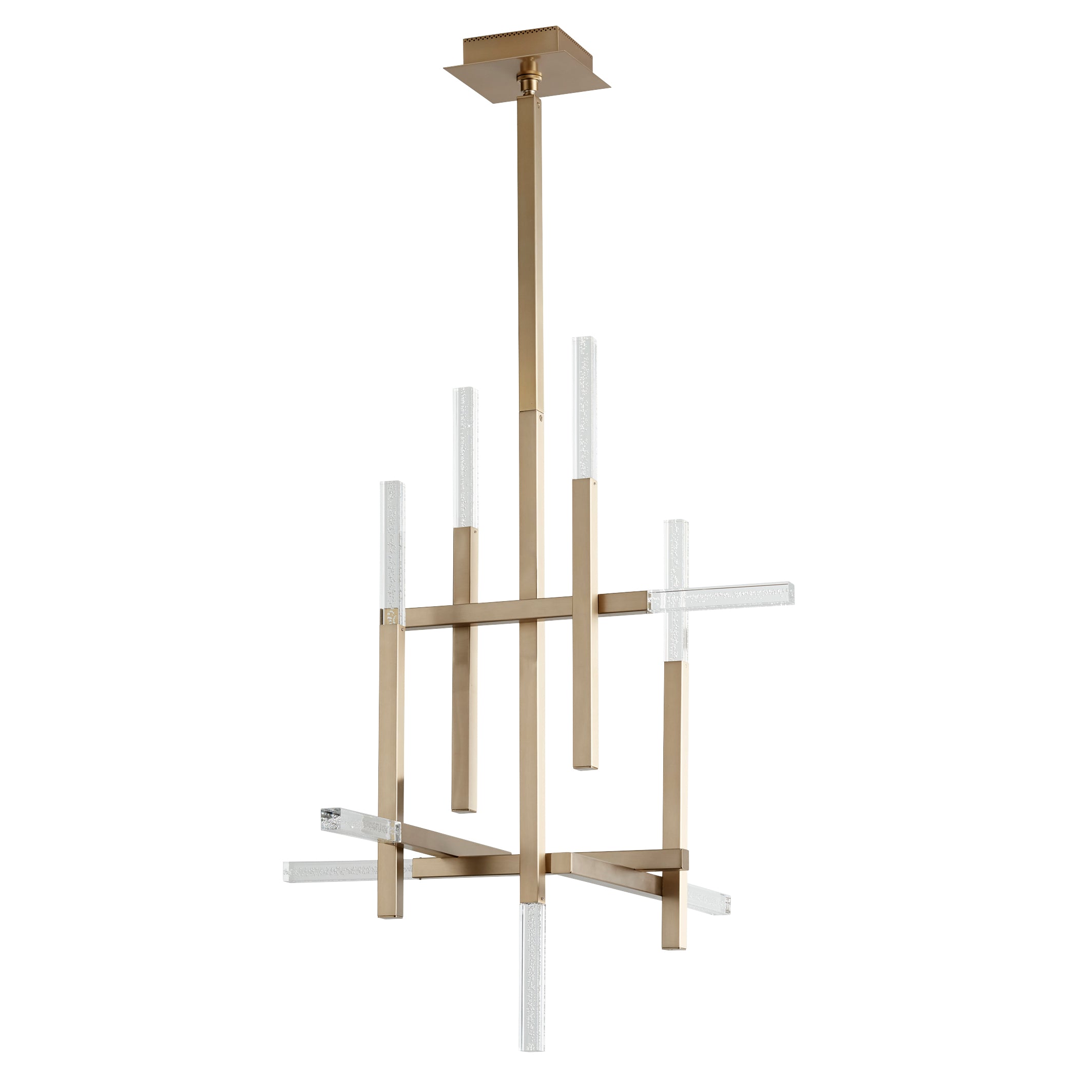 Oxygen Atlantis 3 636 40-Light Chandelier in Aged Brass Finish - Elegant Dining Room & Foyer Lighting Fixture for Modern Homes