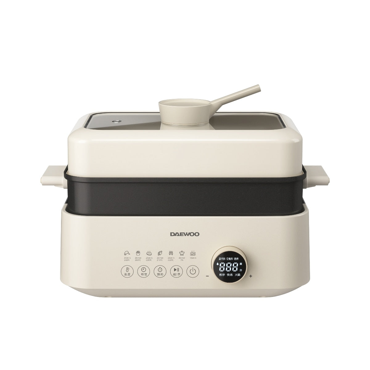 DAEWOO S20 Multi-Function Electric Hot Pot - 5-in-1 Cooking Appliance for Soup, Stew, Shabu & More | Perfect for Dorm, Office & Small Kitchen Use