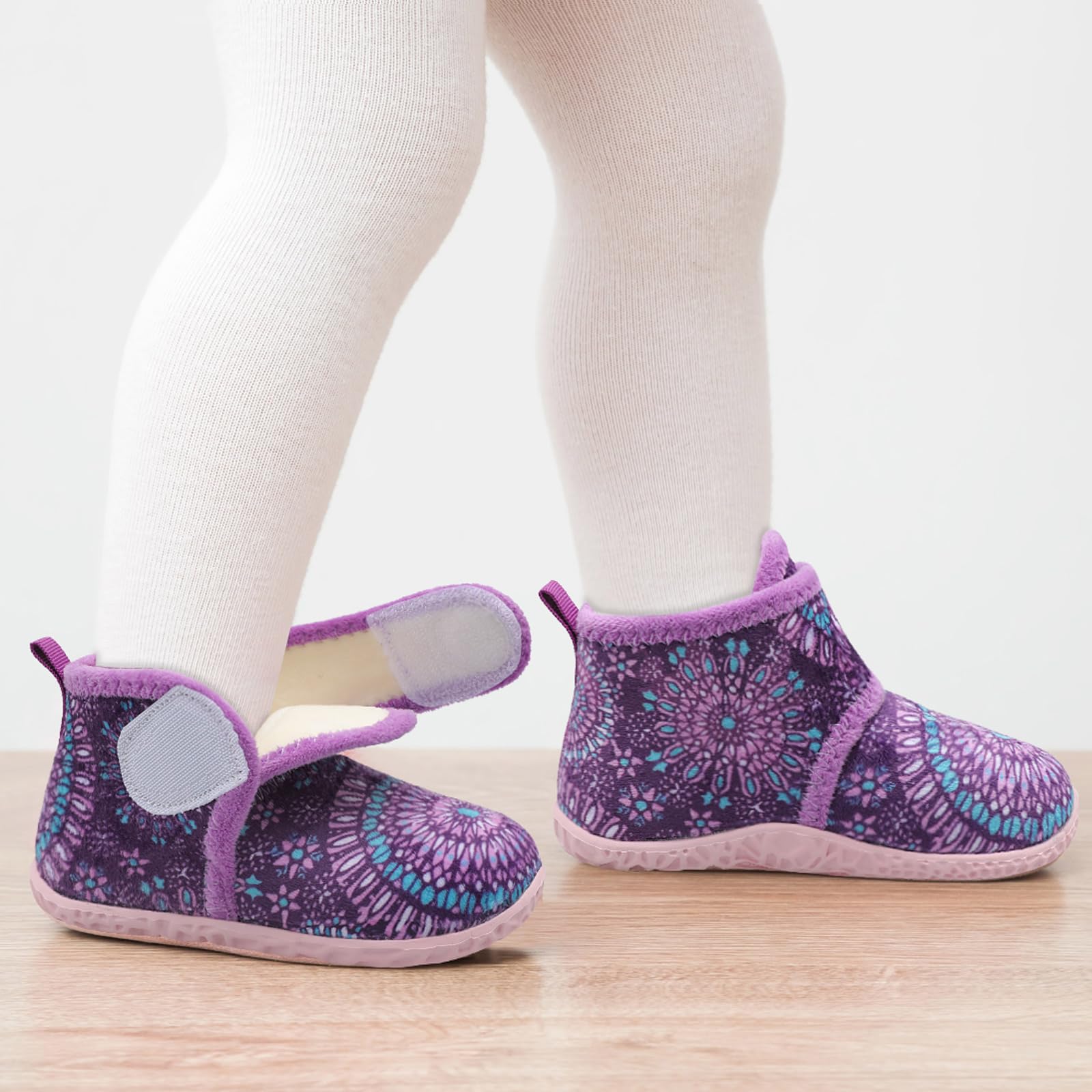 JOINFREE Kids Furry House Slippers - Cozy Indoor Booties for Boys & Girls | Warm Winter Home Shoes for Toddlers & Children | Perfect for Playtime, Lounging & Cold Floors