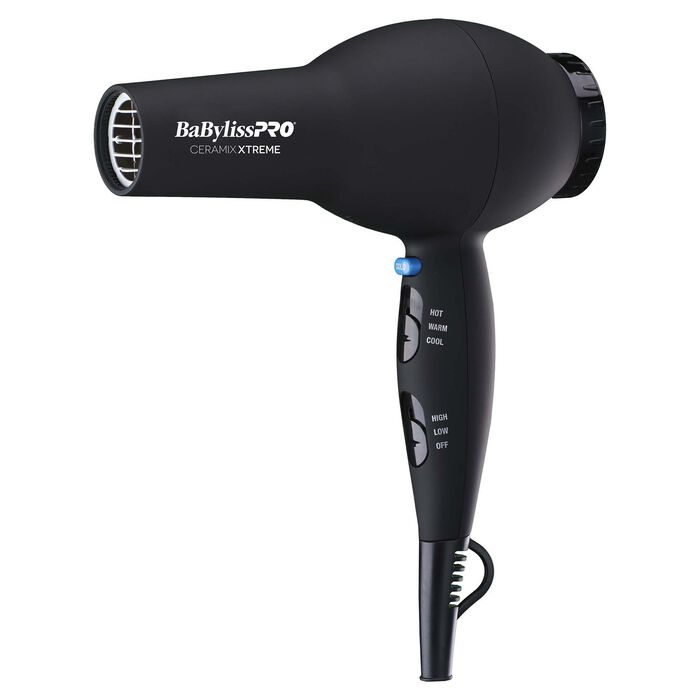 Babyliss Pro Ceramic Xtreme Hair Dryer - 1875W Professional Blow Dryer with Ionic Technology for Frizz Control & Fast Drying - Salon Quality Hair Styling Tool (Black, 6-Pack) - Perfect for Home & Salon Use