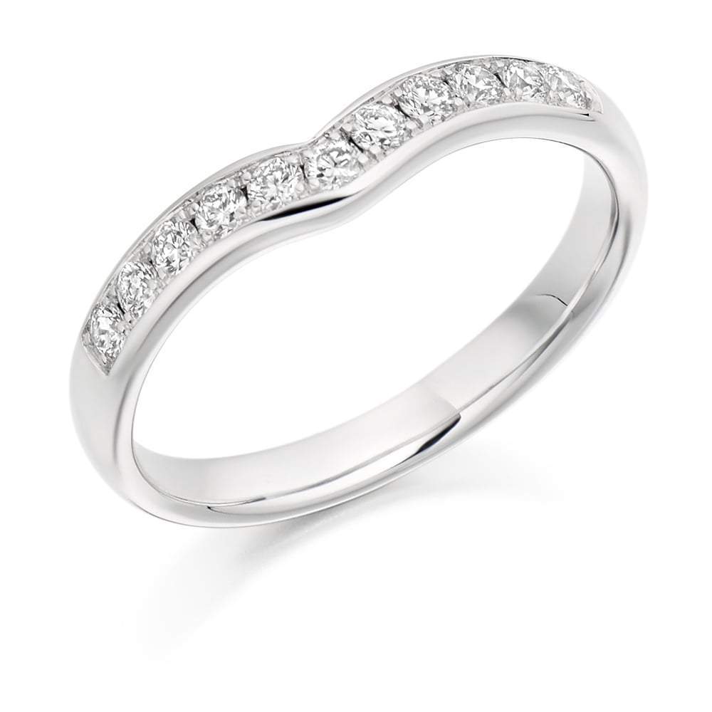 0.30 Carat Platinum Half Eternity Diamond Ring - Elegant Wedding Band for Women, Perfect for Anniversaries & Special Occasions