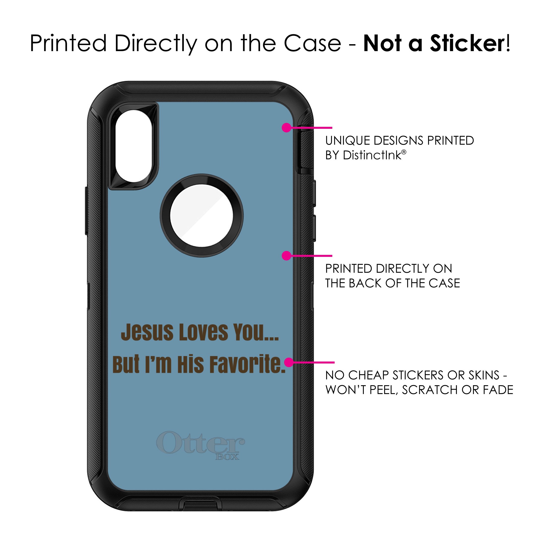 Premium iPhone XR Case (6.1 Inch) - Durable Protective Cover Compatible with OtterBox Defender - Christian Faith Design 'Jesus Loves You' - Perfect for Church, Bible Study & Daily Faith Inspiration