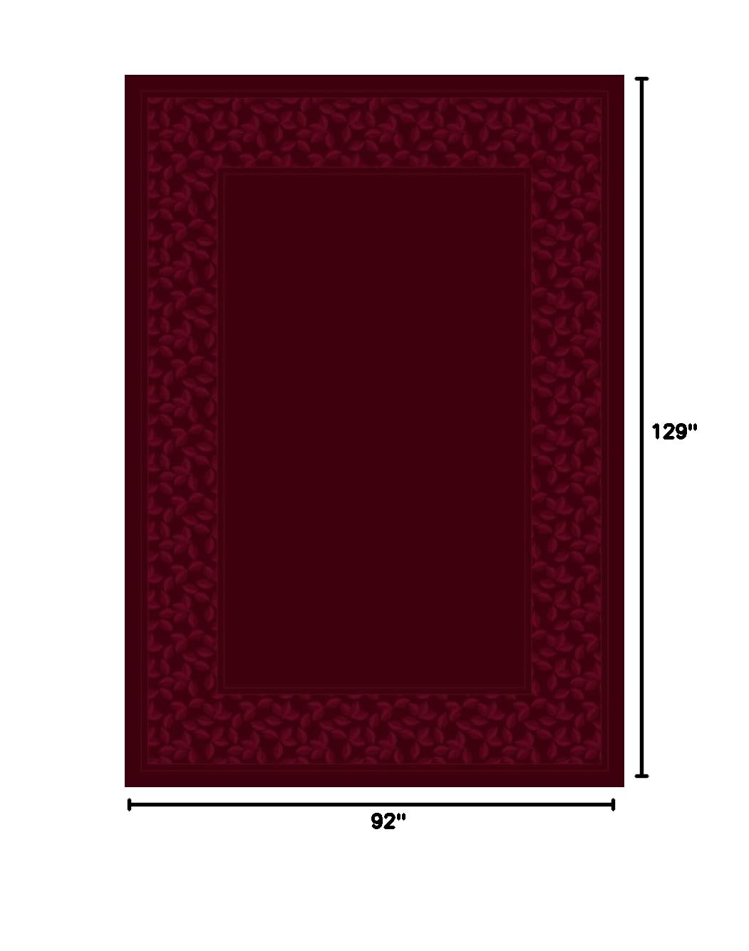 Milliken Design Center Area Rug 5'x8' - 10806 Cranberry Red Modern Floral Pattern - Soft & Durable for Living Room, Bedroom, or Office Decor